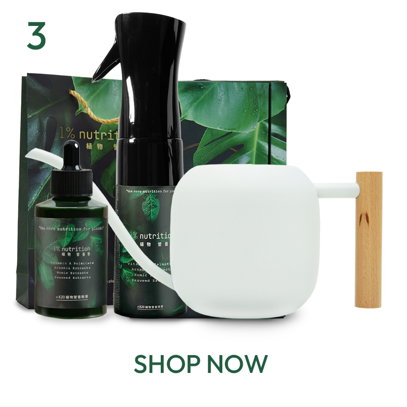 nX20 Plant Nutrition Gift Set 1% Plant Watering Can