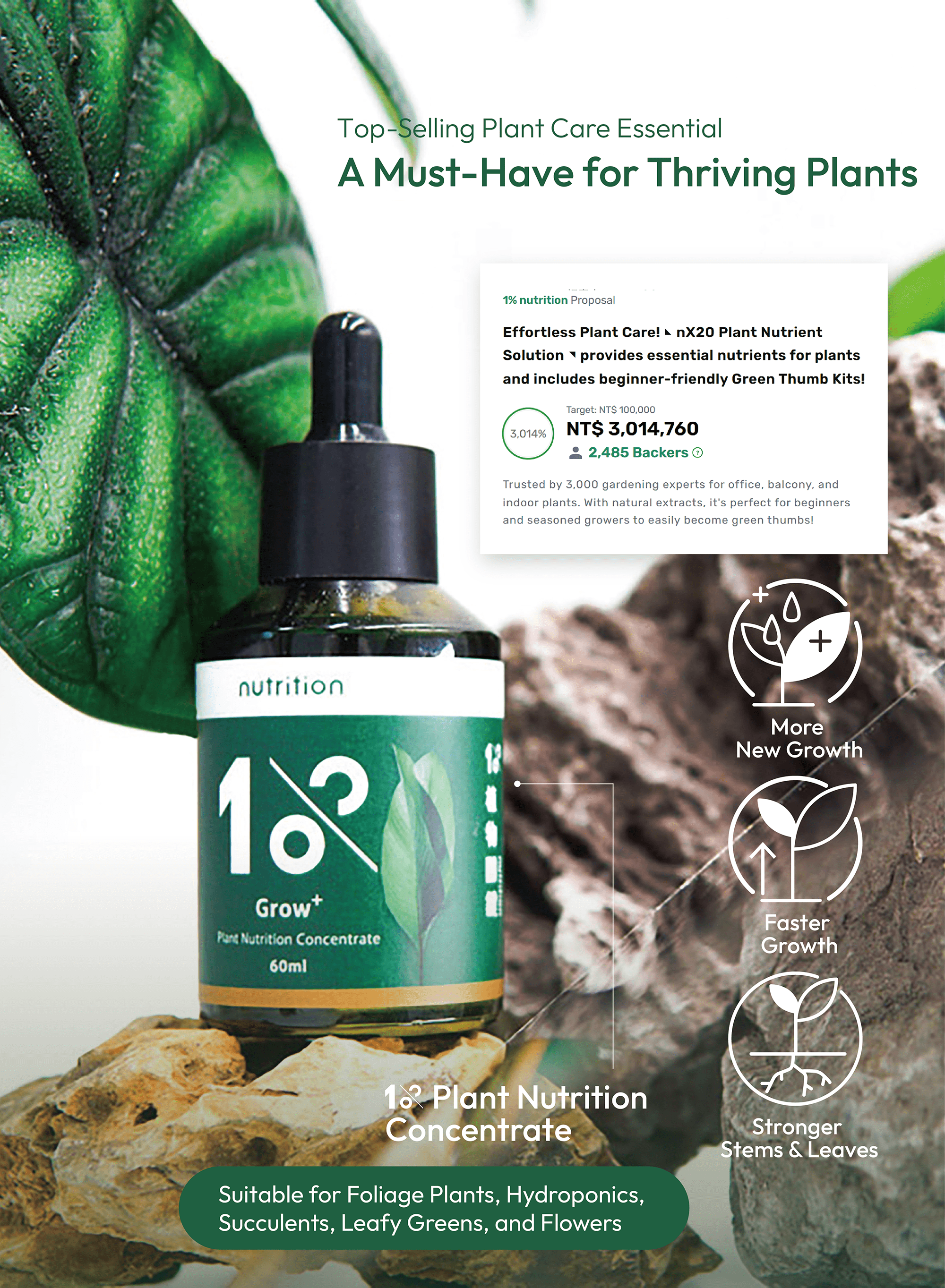 1% Plant Nutrition Concentrate Top-Selling Care Essential